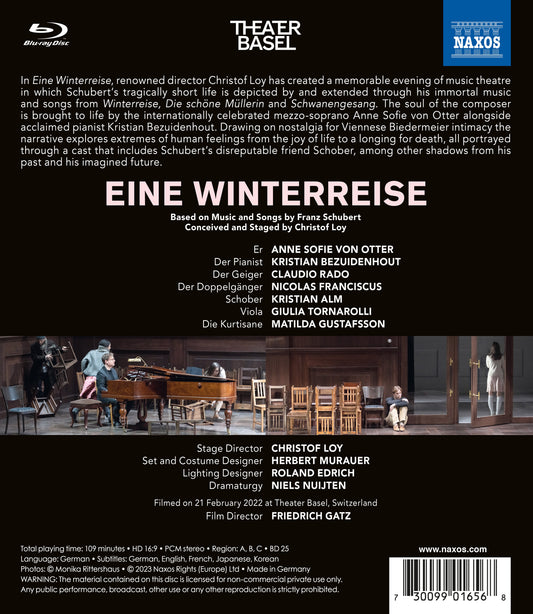 Schubert: Eine Winterreise  Anne Sofie Von Otter, Christof Loy, Claudio Rado, Friedrich Gatz, Giulia Tornarolli, Kristian Alm, K
