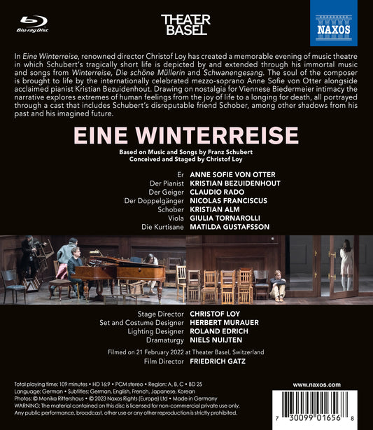 Schubert: Eine Winterreise  Anne Sofie Von Otter, Christof Loy, Claudio Rado, Friedrich Gatz, Giulia Tornarolli, Kristian Alm, K