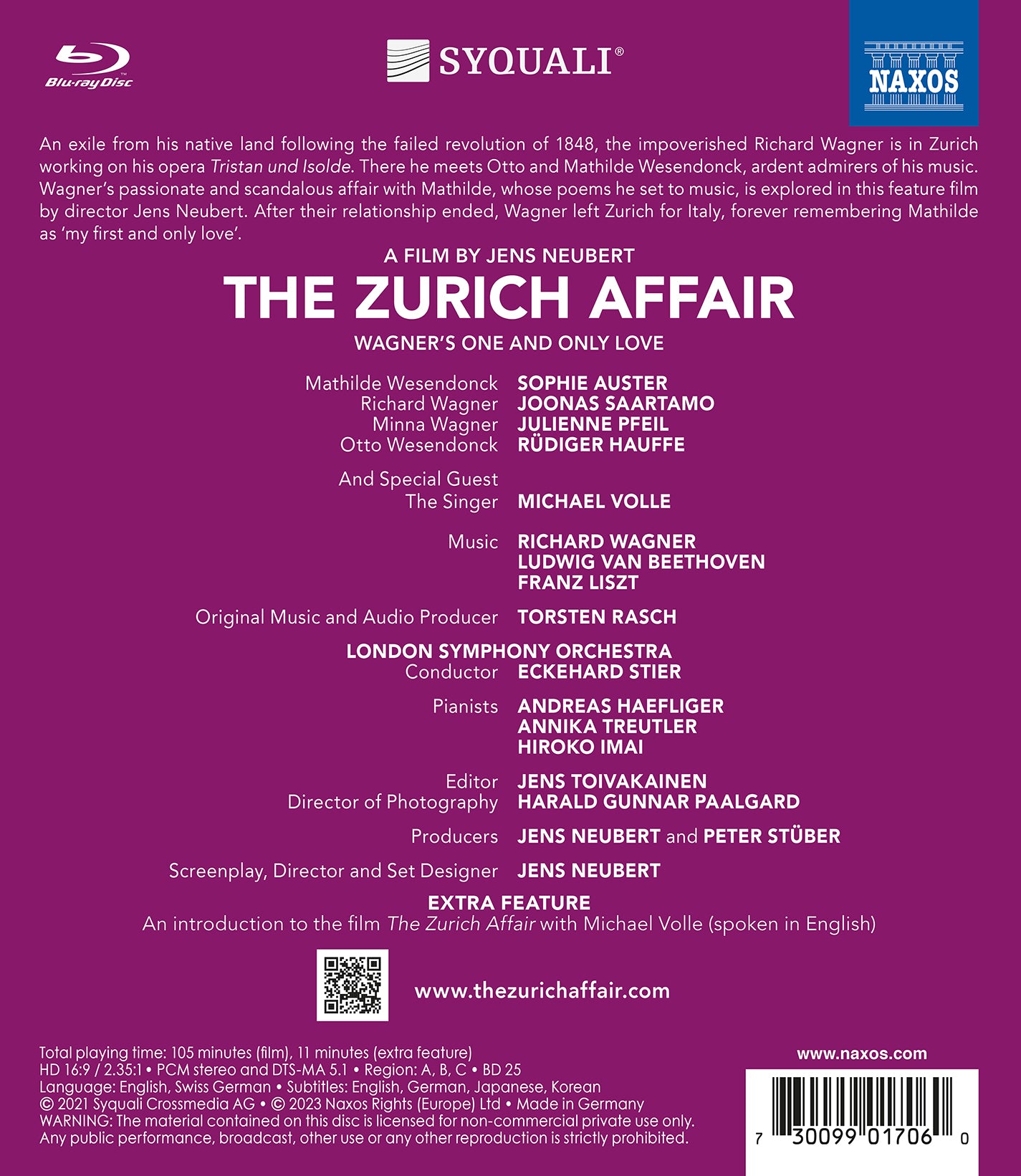 The Zurich Affair - Wagner's One & Only Love [Blu-ray Video]