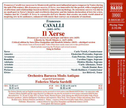Cavalli: Il Xerse  Moisan, Baril