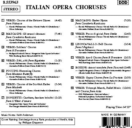 ITALIAN OPERA CHORUSES
