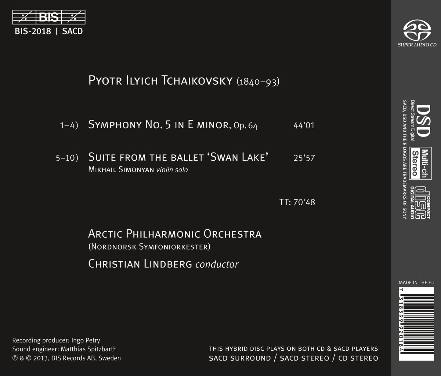 Tchaikovsky: Symphony No. 5 & Swan Lake Suite