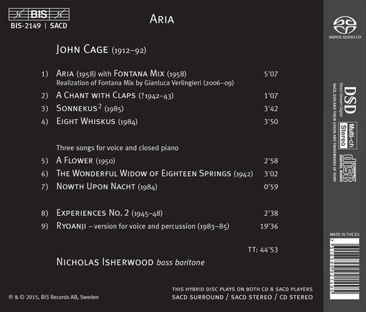 Aria: Nicholas Isherwood Performs John Cage