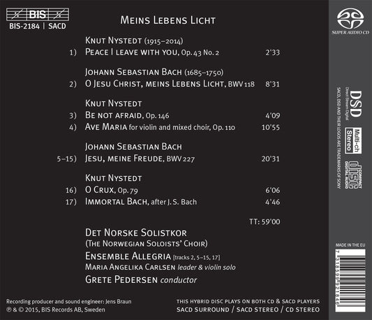 Nystedt & J.S. Bach: Meins Lebens Licht