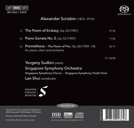 Scriabin: Poems Of Ecstasy & Fire