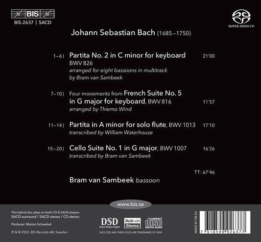 Bram Van Sambeek Plays Bach On The Bassoon