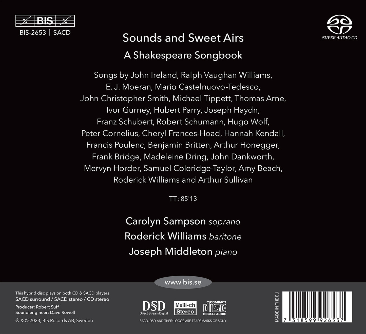 Sounds & Sweet Airs - A Shakespeare Songbook