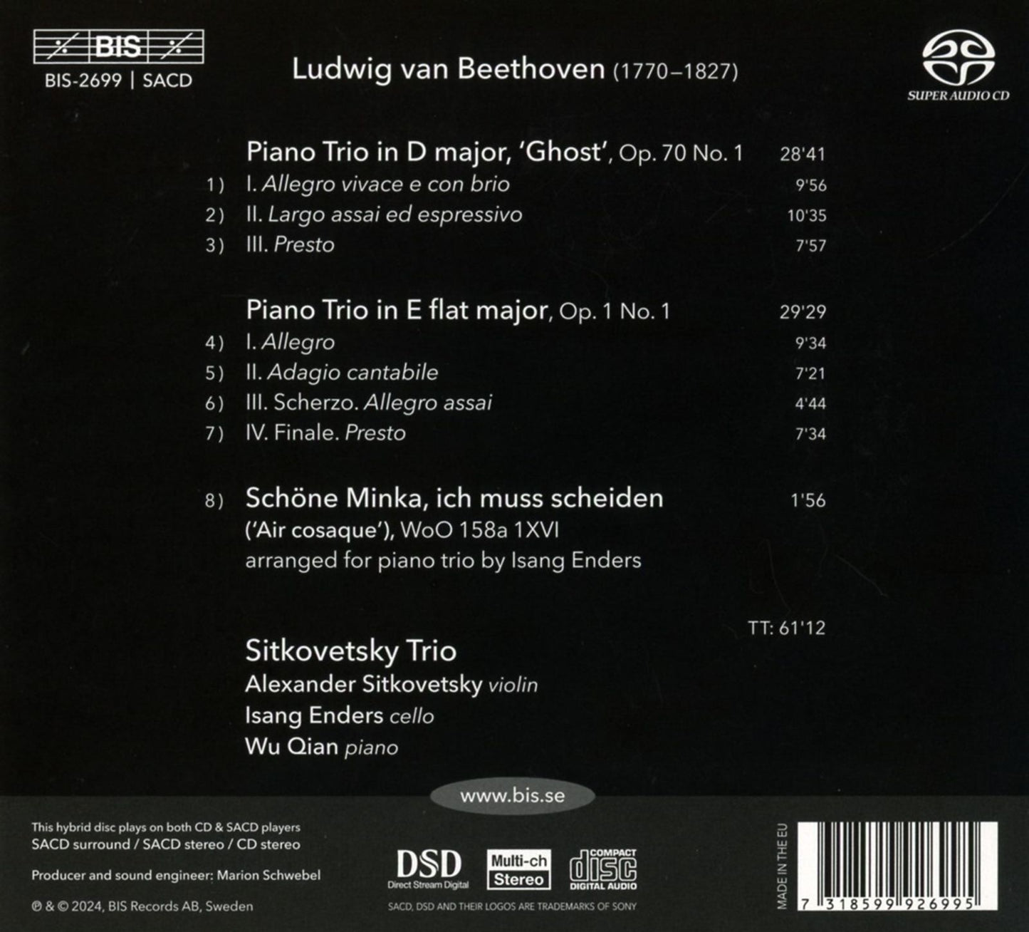 Beethoven: Piano Trios, Vol. 3