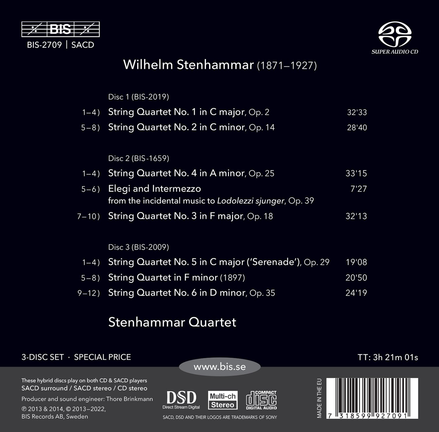 Stenhammar: The String Quartets