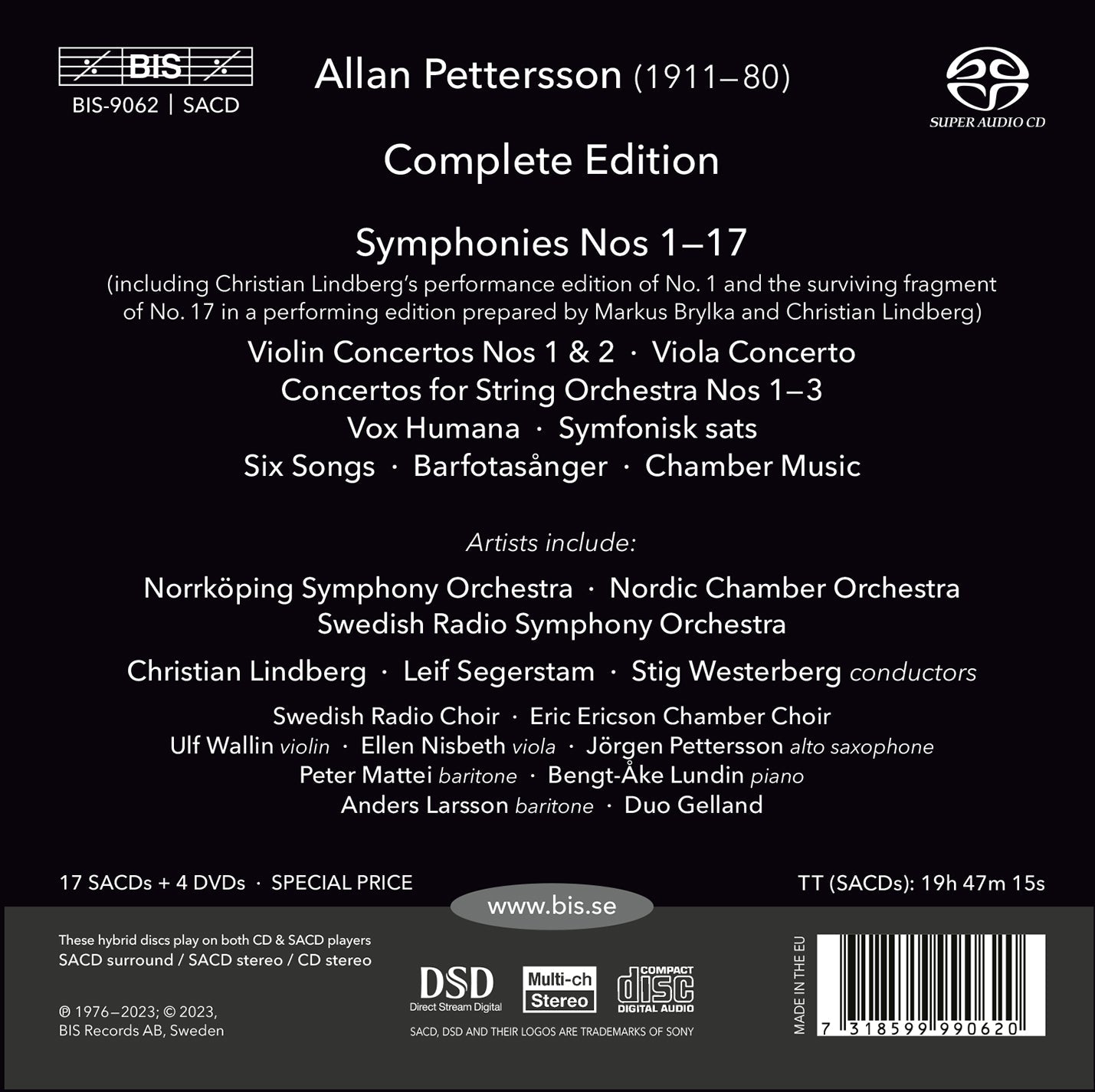 Allan Pettersson: Complete Edition