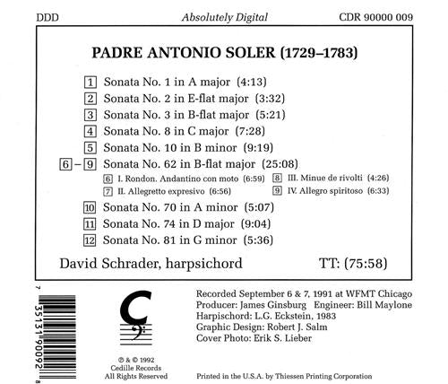 SOLER: Harpsichord Sonatas, Vol. II