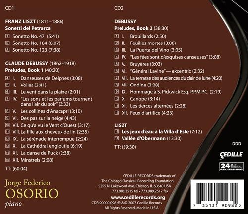 DEBUSSY / LISZT: Piano Works