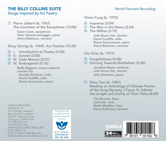 The Billy Collins Suite (Songs Inspired By His Poetry)