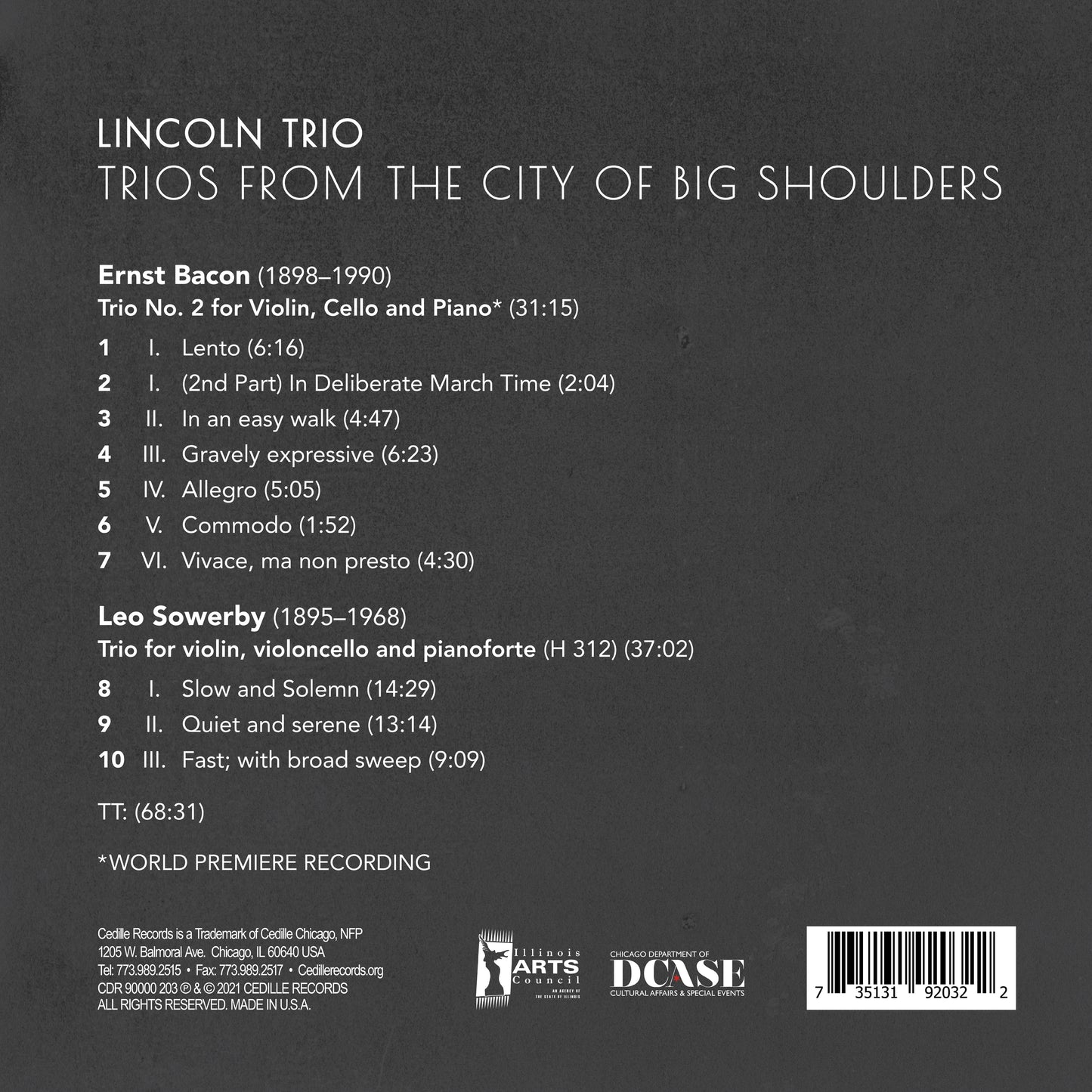Trios From The City Of Big Shoulders