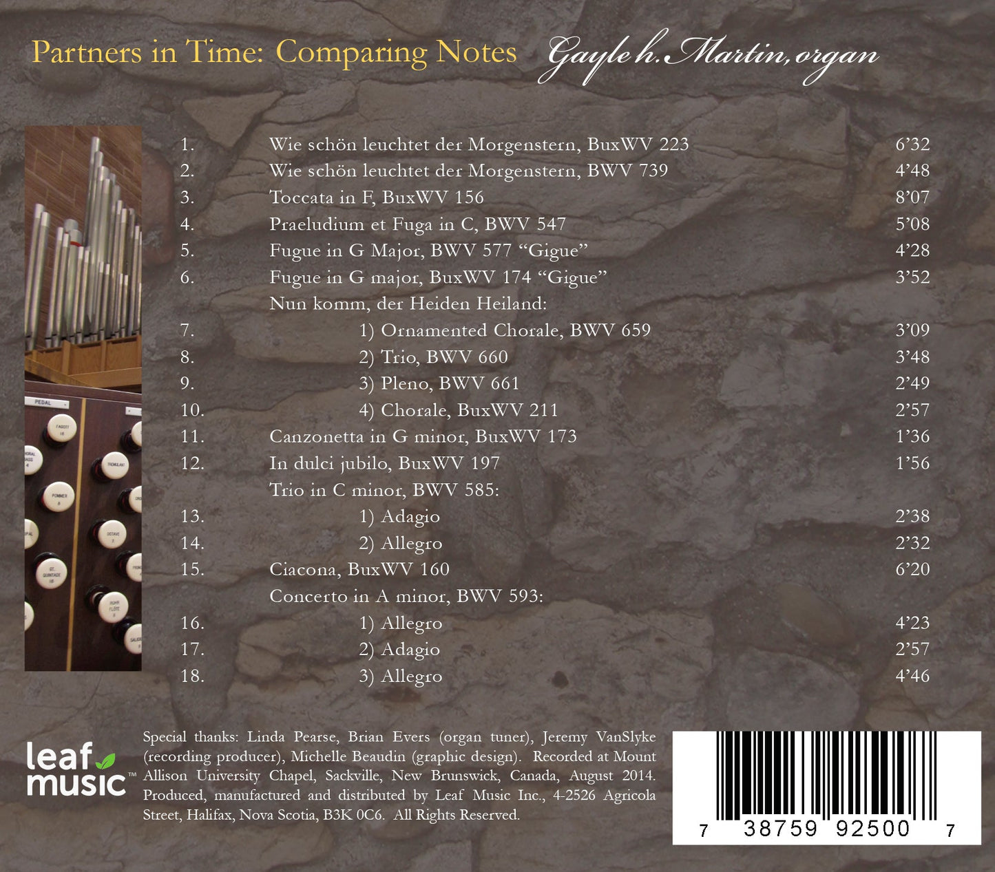 Bach & Buxtehude: Organ Works