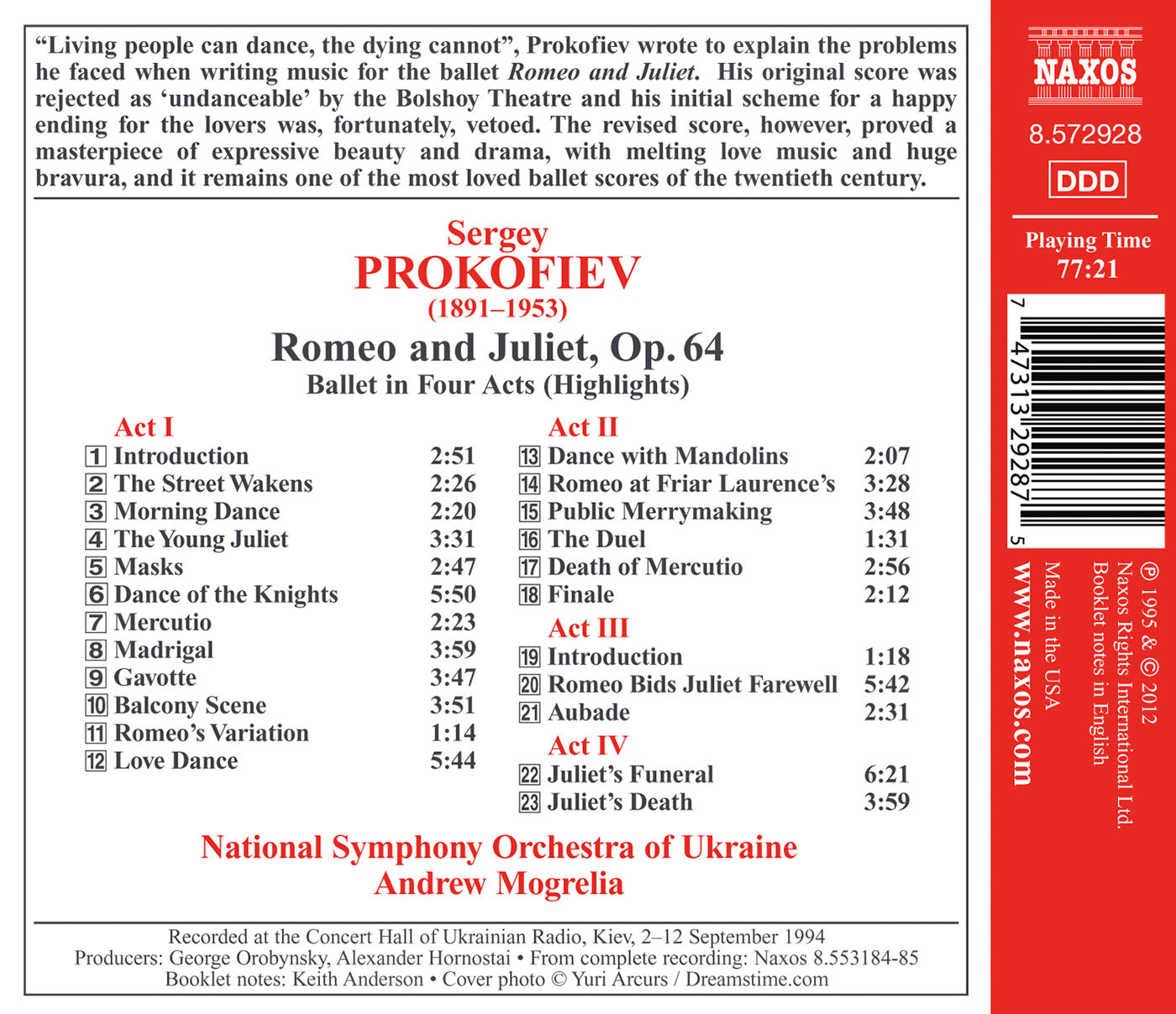 Prokofiev: Romeo And Juliet