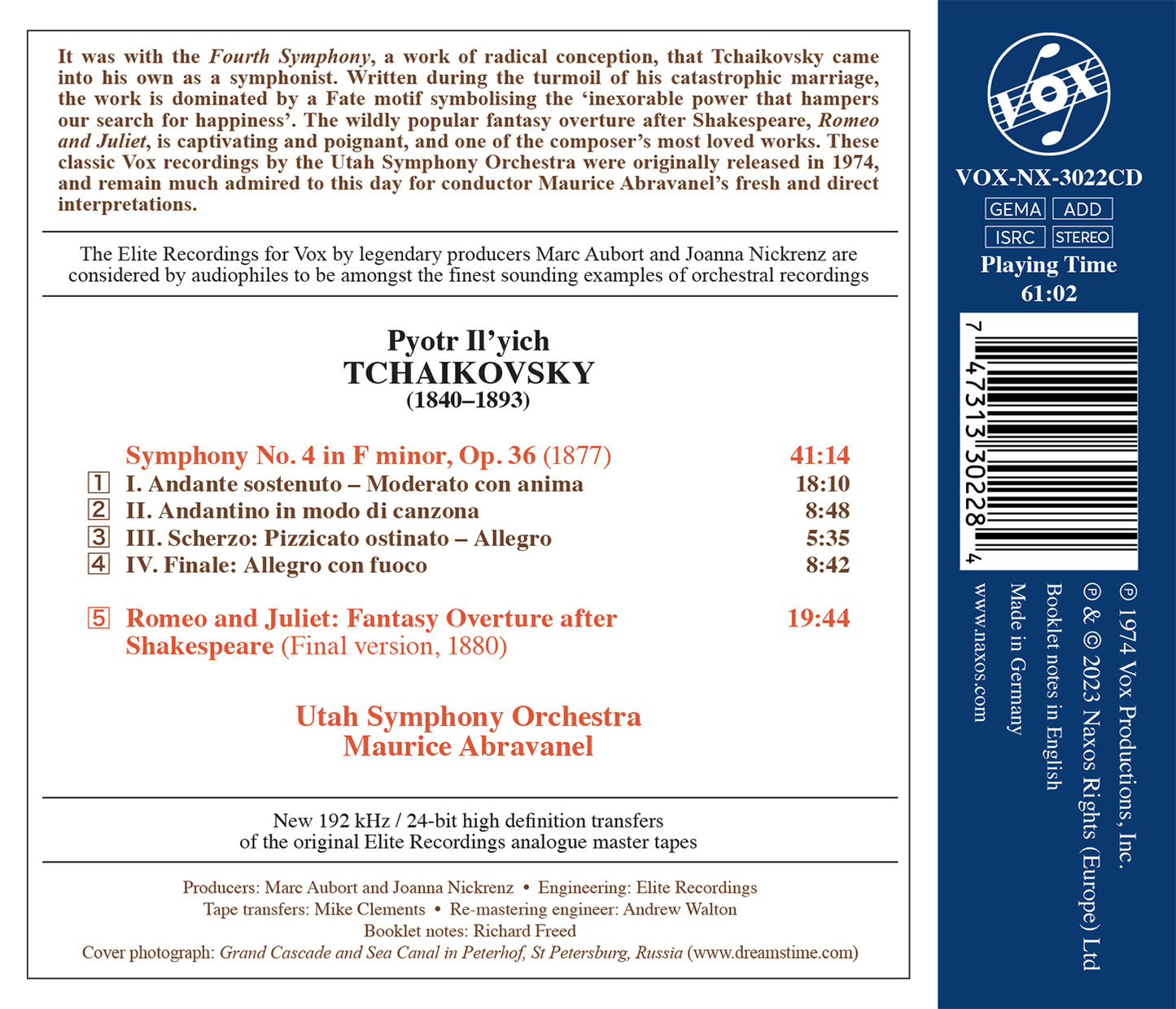 Tchaikovsky: Symphony No. 4 In F Minor, Op. 36
Romeo And Jul