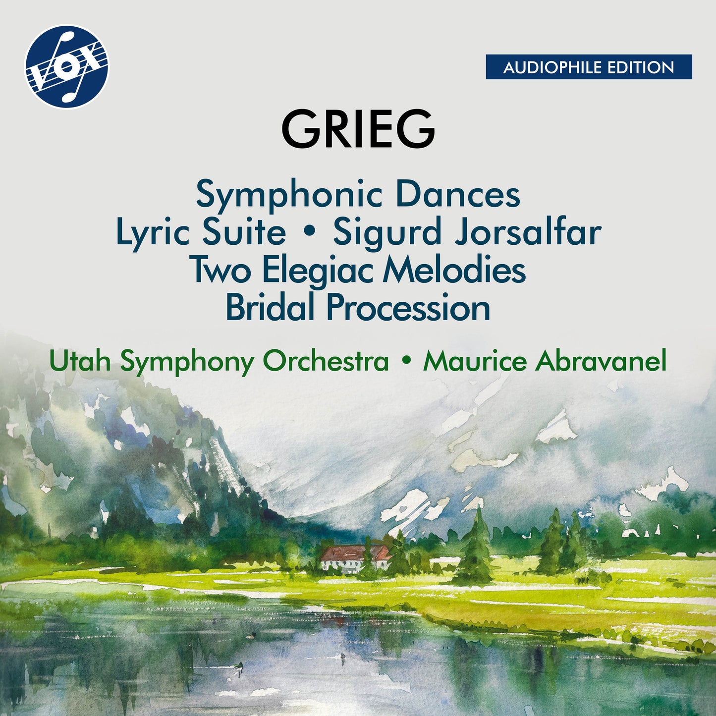 Grieg: Symphonic Dances, Op. 64; Bridal Procession Passes By  Utah Symphony Orchestra, Maurice Abravanel