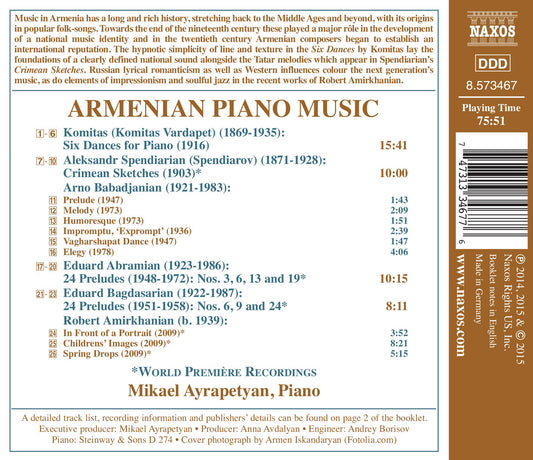 Armenian Piano Music