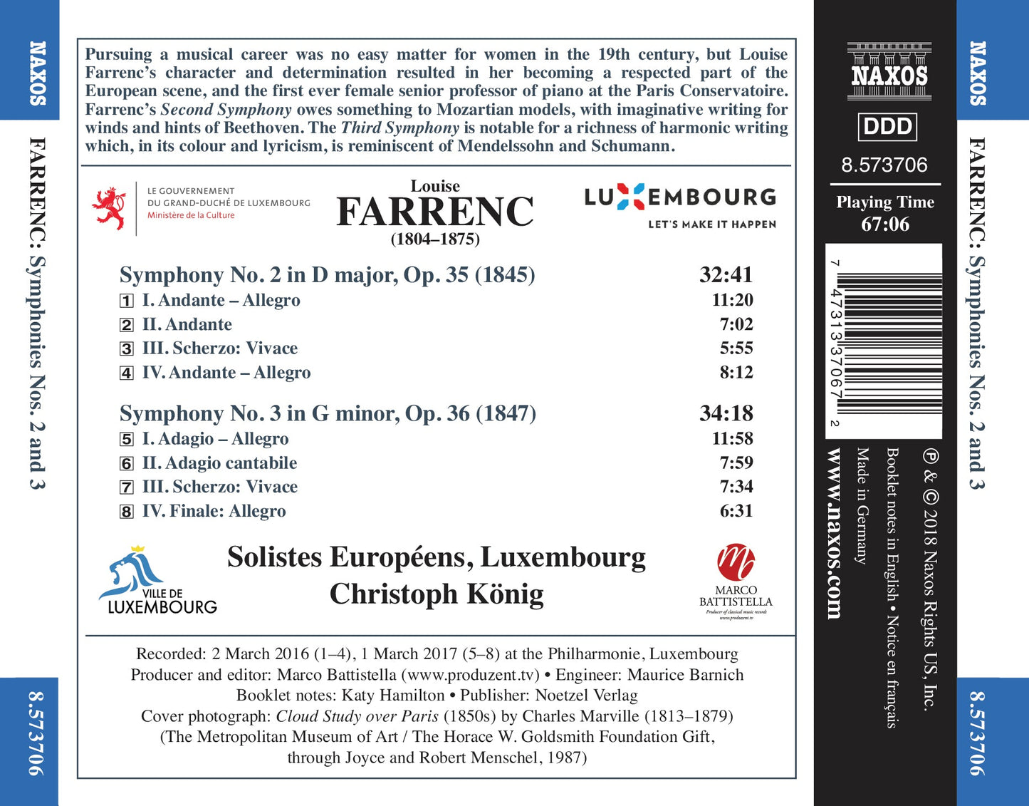 Farrenc: Symphonies Nos. 2 & 3
