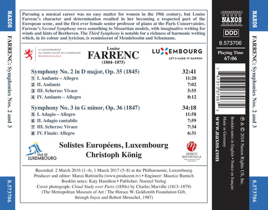 Farrenc: Symphonies Nos. 2 & 3