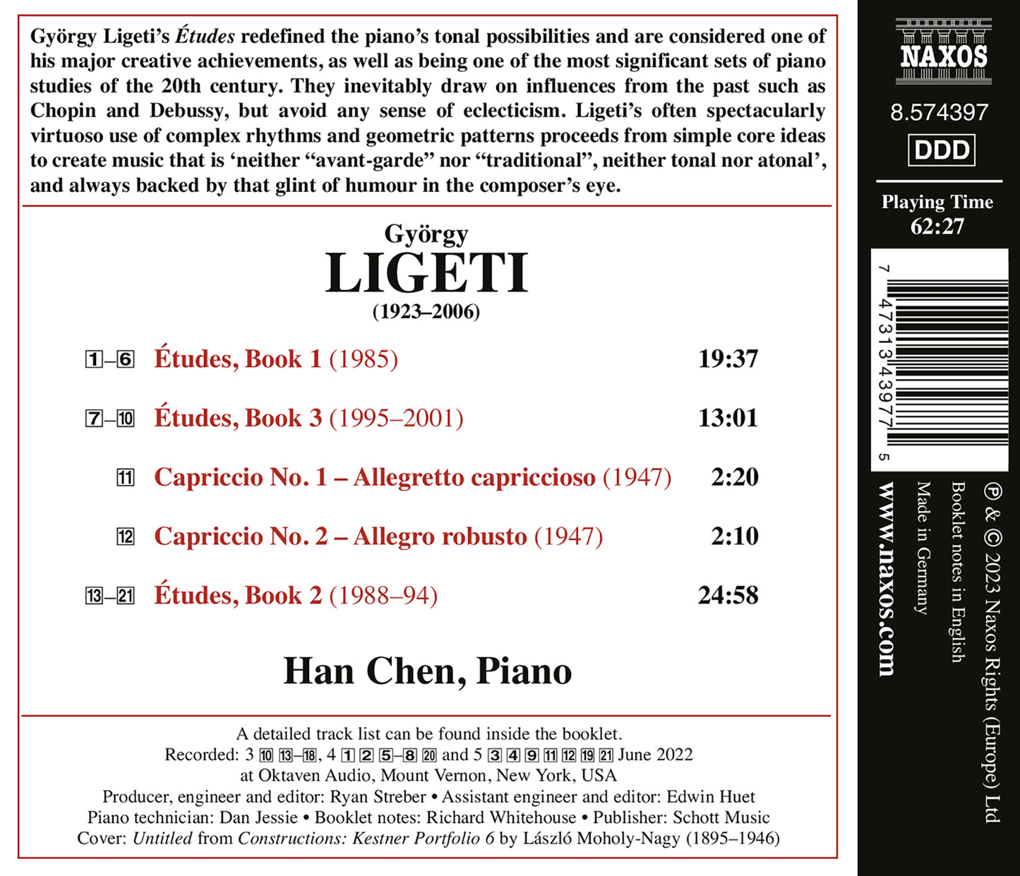 Ligeti: Complete Piano Etudes