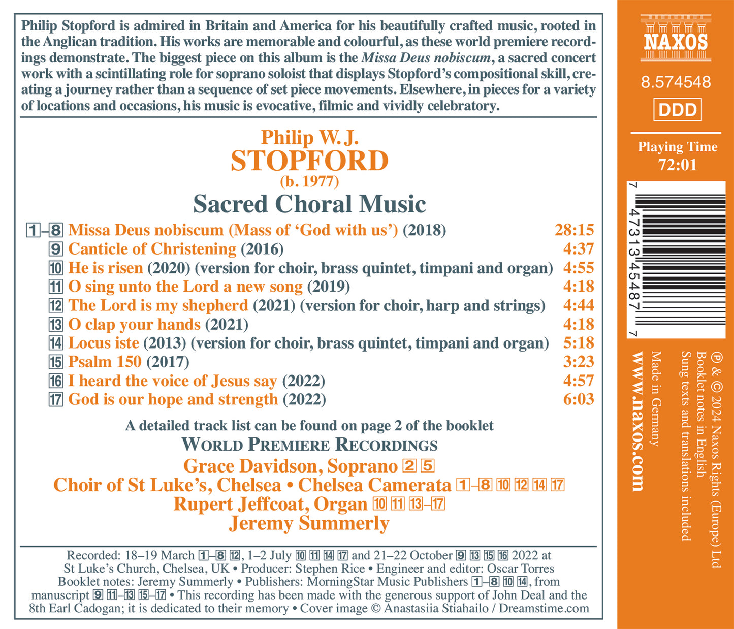 Stopford: Sacred Choral Music