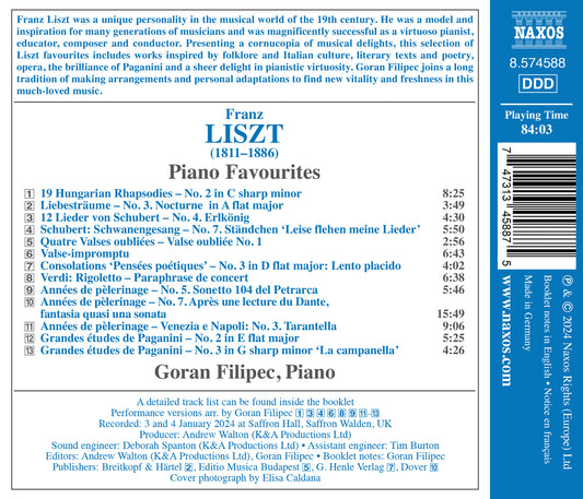 Liszt: Piano Favourites