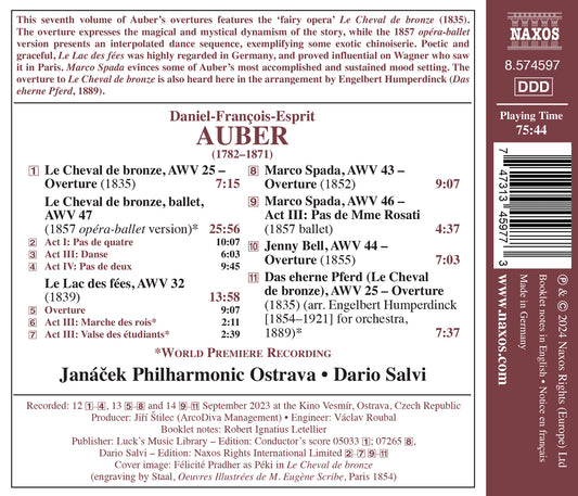 Auber: Overtures, Vol. 7