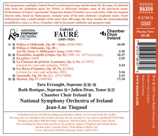 Faure: Pelleas et Melisande Suite; Promethee (excerpts); Shy