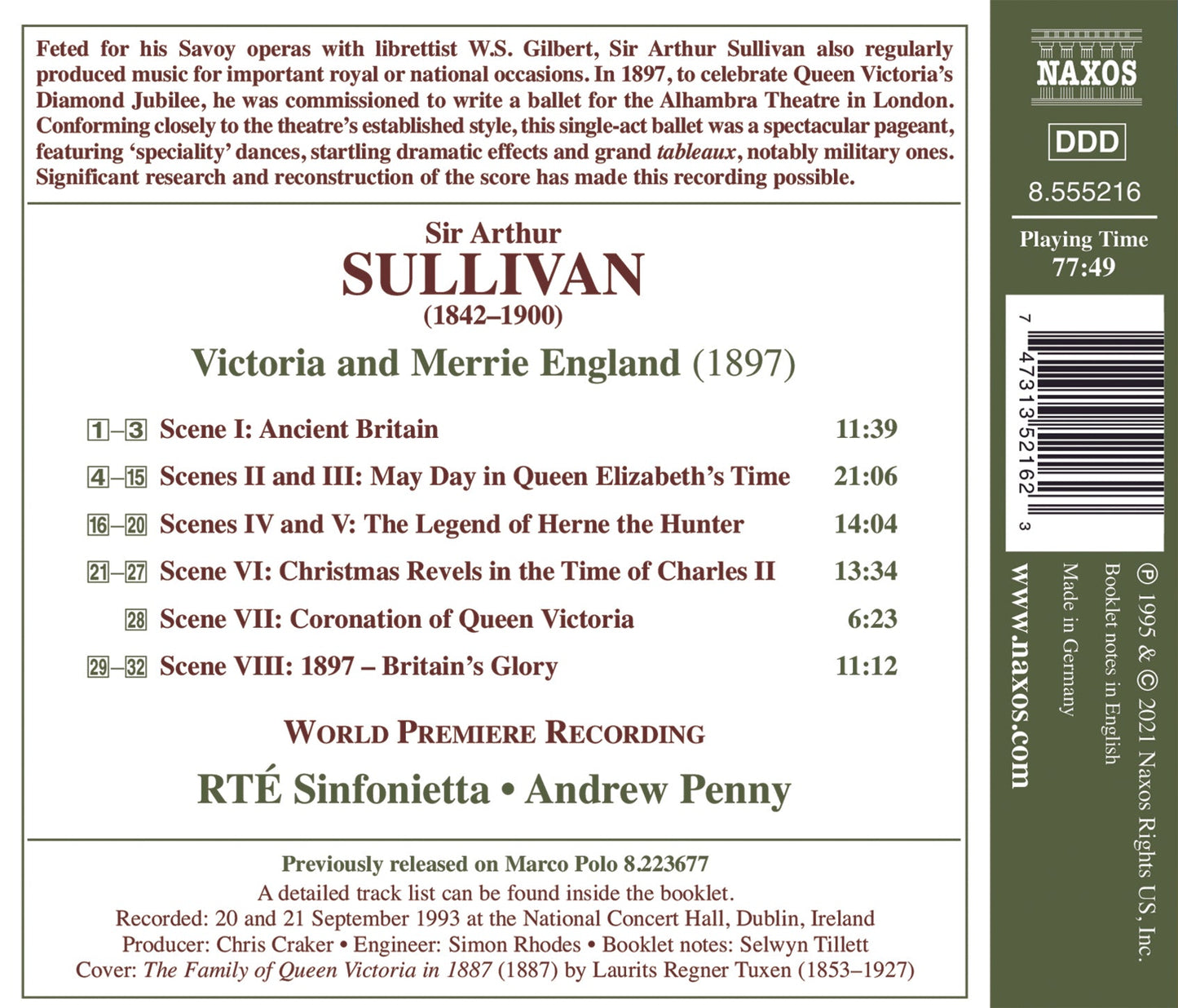 Victoria And Merrie England  Rte Sinfonietta, Penny