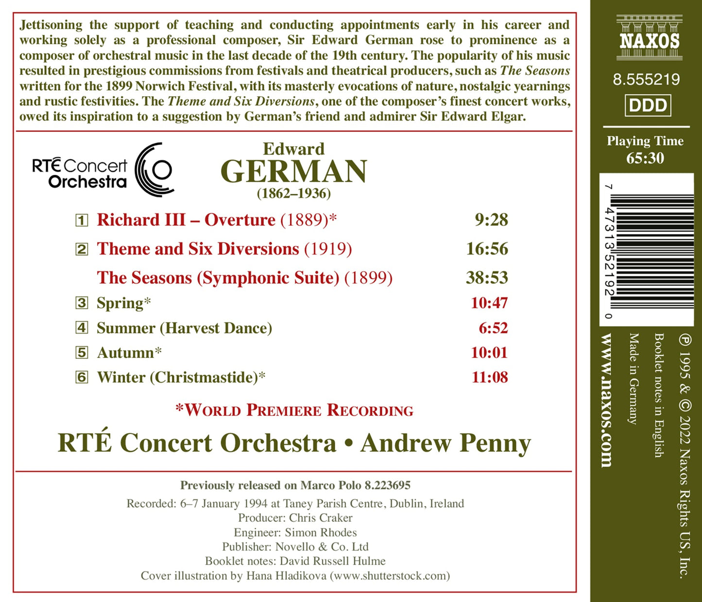 German: The Seasons; Richard III: Overture; Theme & Six Dive