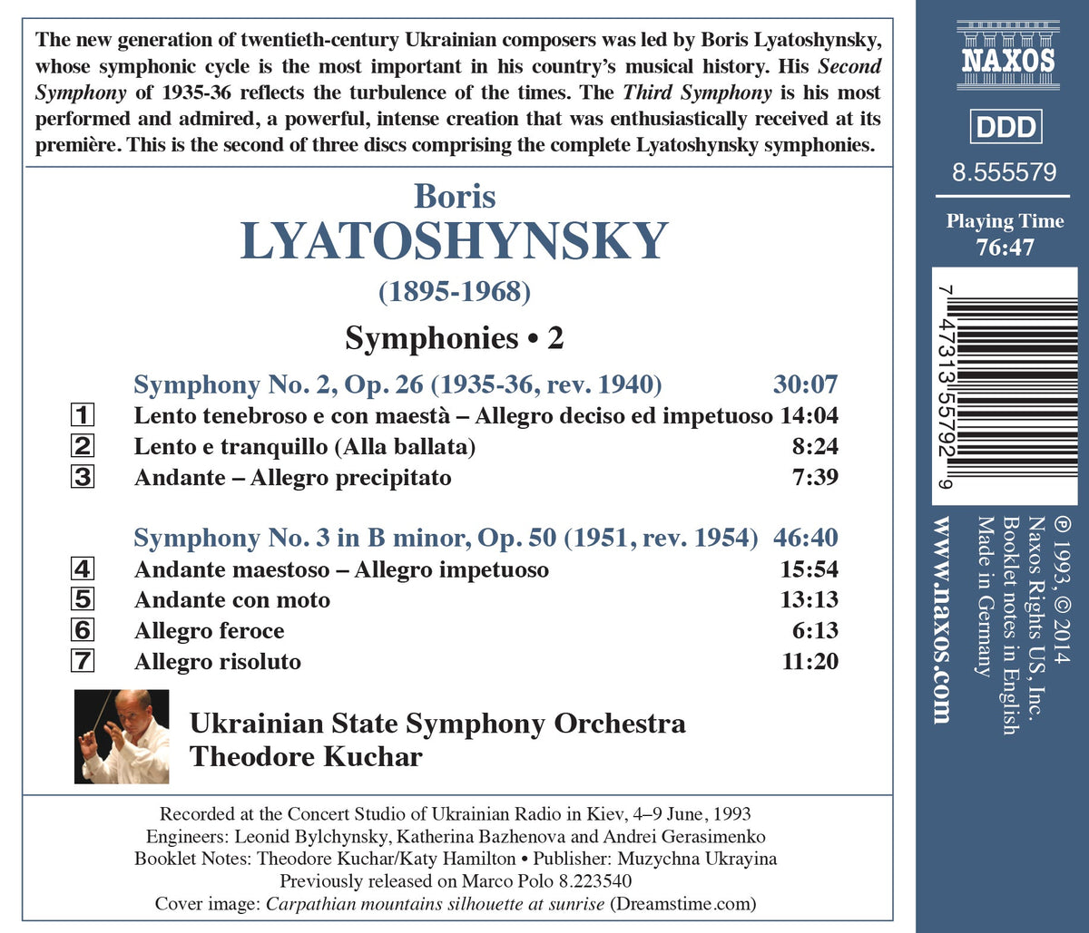 Lyatoshynsky: Symphonies Nos. 2 & 3