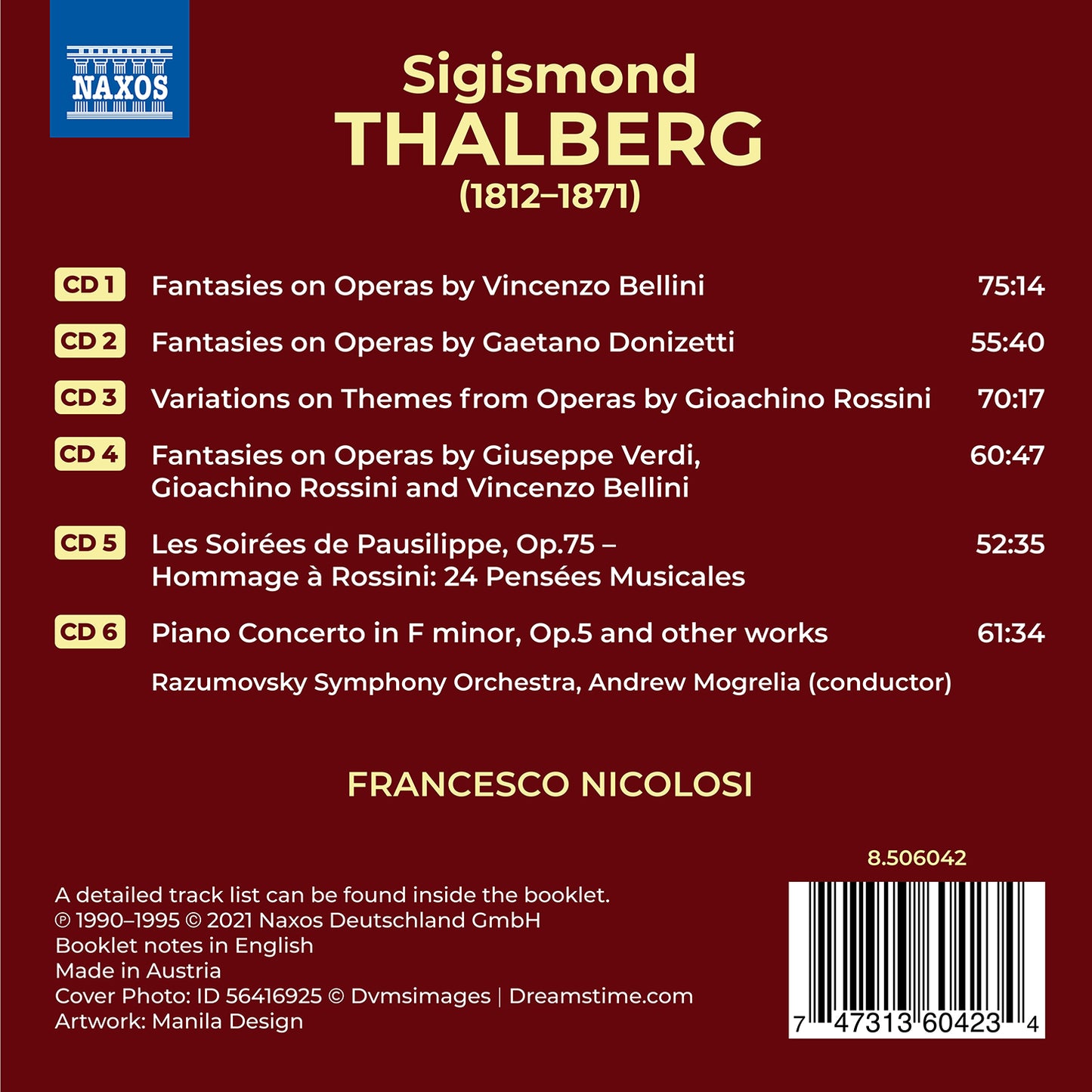 Thalberg: Fantasies On Italian Operas - Les Soirées De Pausi