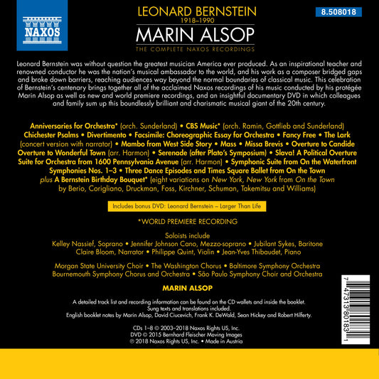 Bernstein: Marin Alsop's Complete Naxos Recordings [9 CDs]