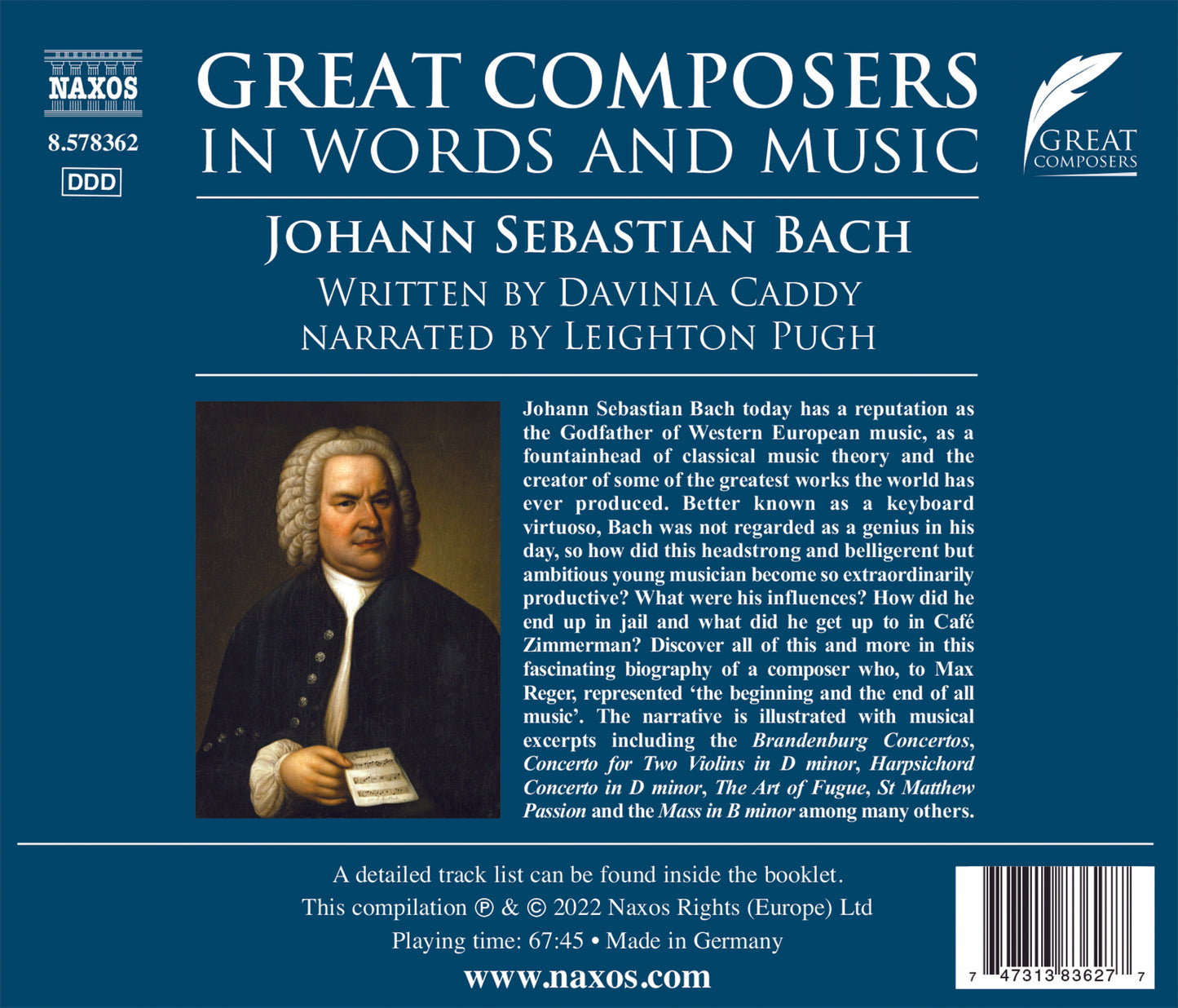 J. S. Bach: Great Composers In Words & Music  Various