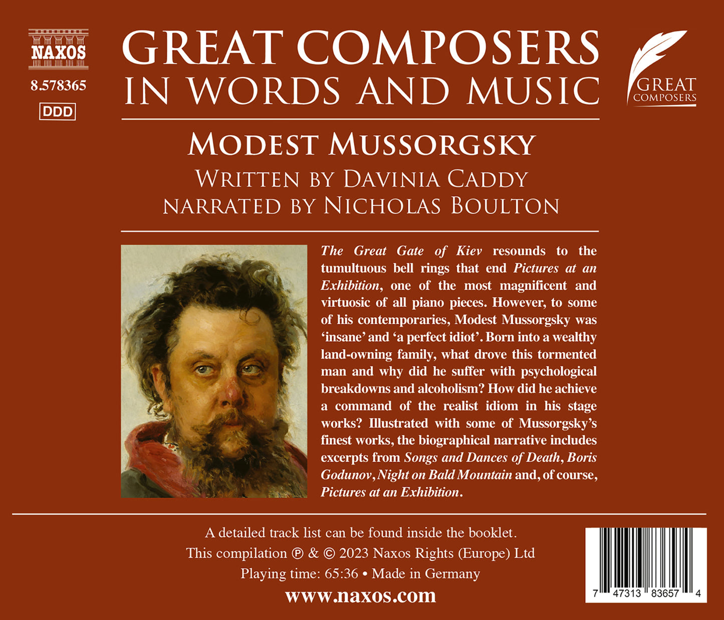 Mussorgsky: Great Composers in Words & Music