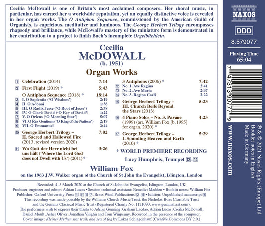 Mcdowall: Organ Works
