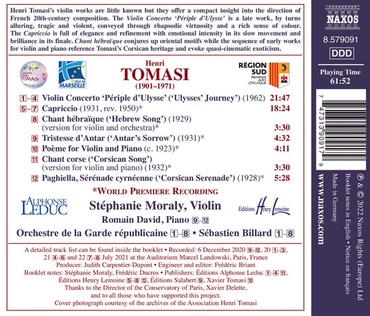 Tomasi: Complete Violin Works