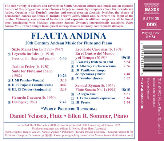 Cardenas, Duran, Freire, Guevara & Zyman: Flauta Andina - 20  Daniel Velasco, Ellen R. Sommer