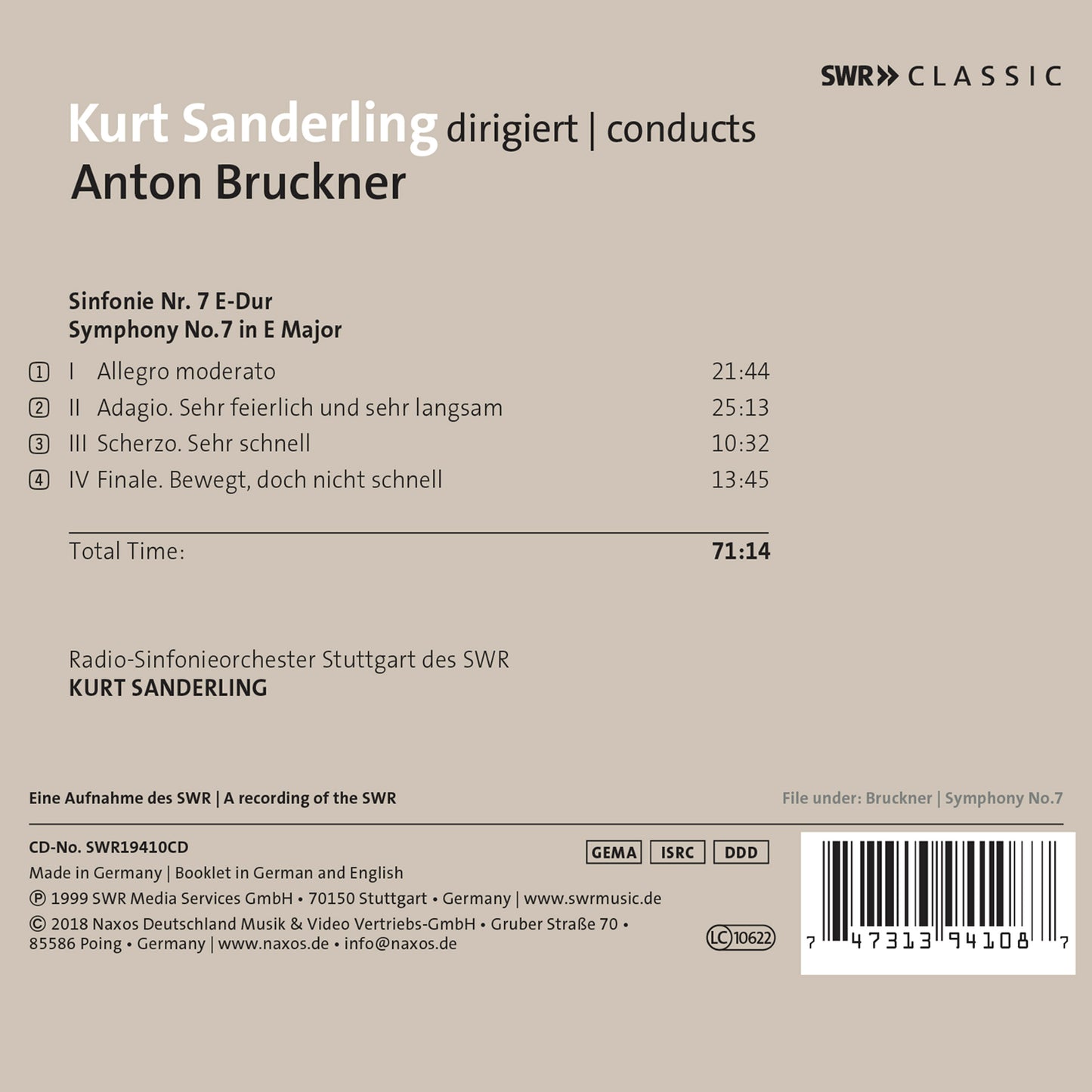 Bruckner: Symphony No. 7, WAB 107