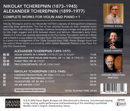 N. Tcherepnin & A. Tcherepnin: Complete Works for Violin & P