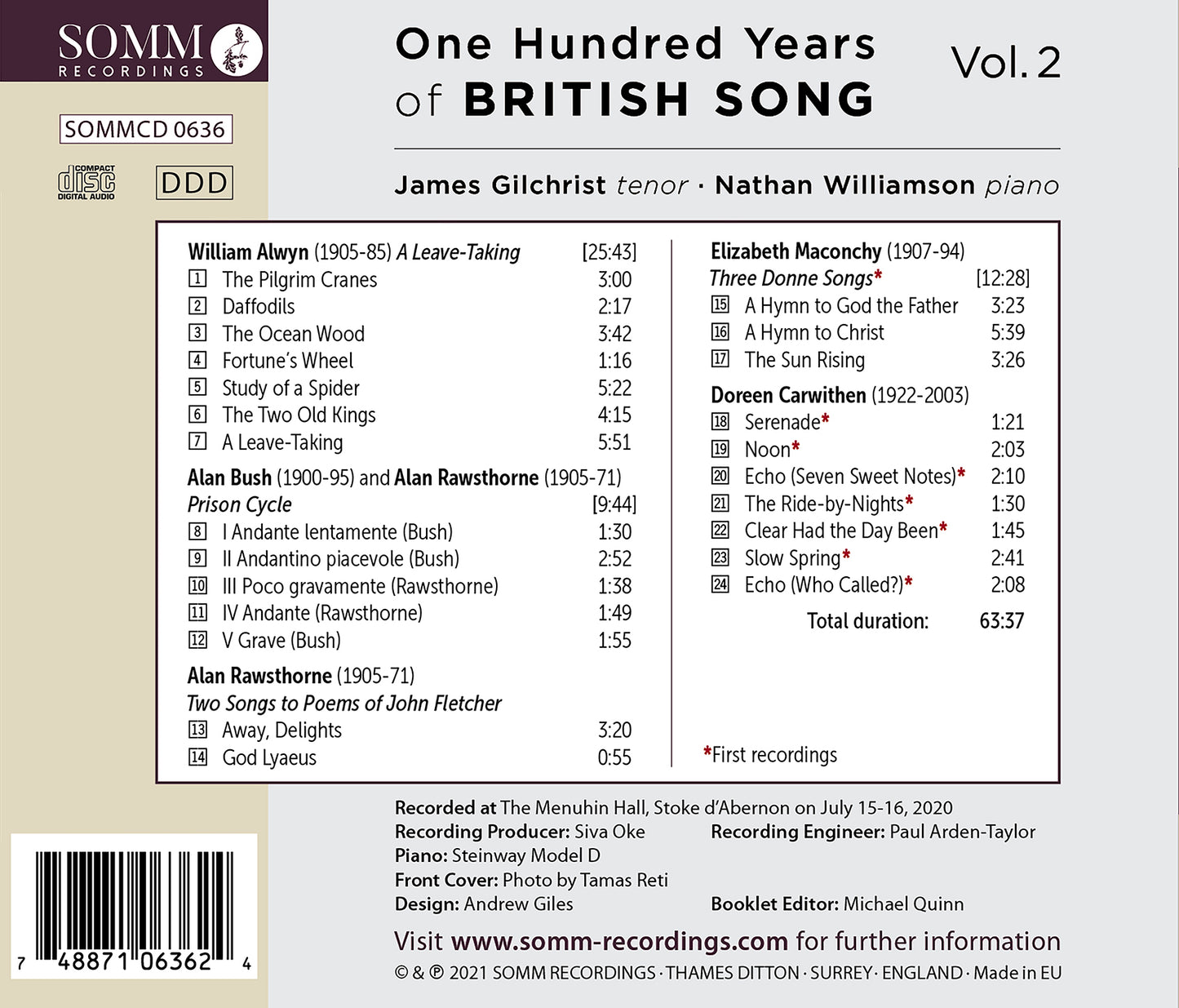 One Hundred Years Of British Song, Vol. 2