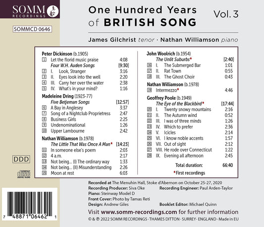 James Gilchrist & Nathan Williamson: One Hundred Years Of Br