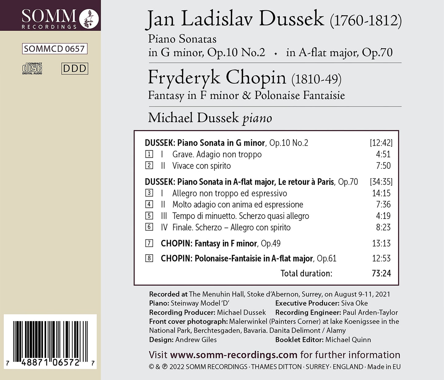 Chopin & Dussek: Romantic Revolution, Vol. 2
