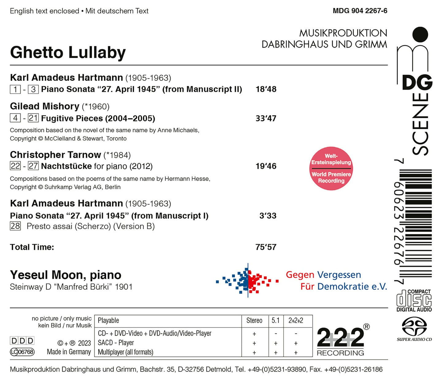 Hartmann, Mishory & Tarnow: Ghetto Lullaby