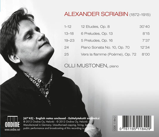 Scriabin: 12 Etudes, Op. 8 - 6 Preludes, Op. 13 - Piano Sona