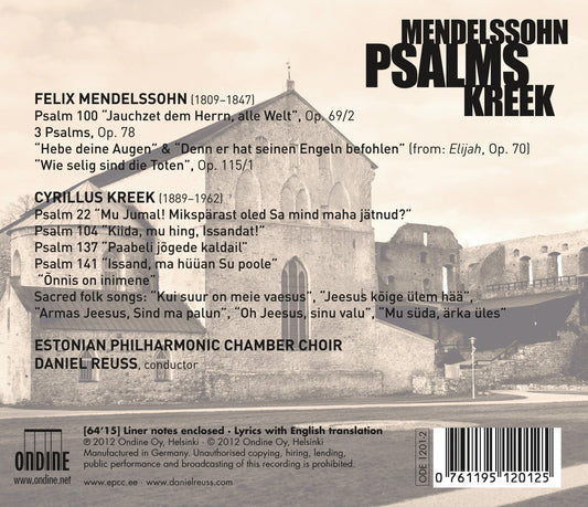 Mendelssohn - Kreek: Psalms