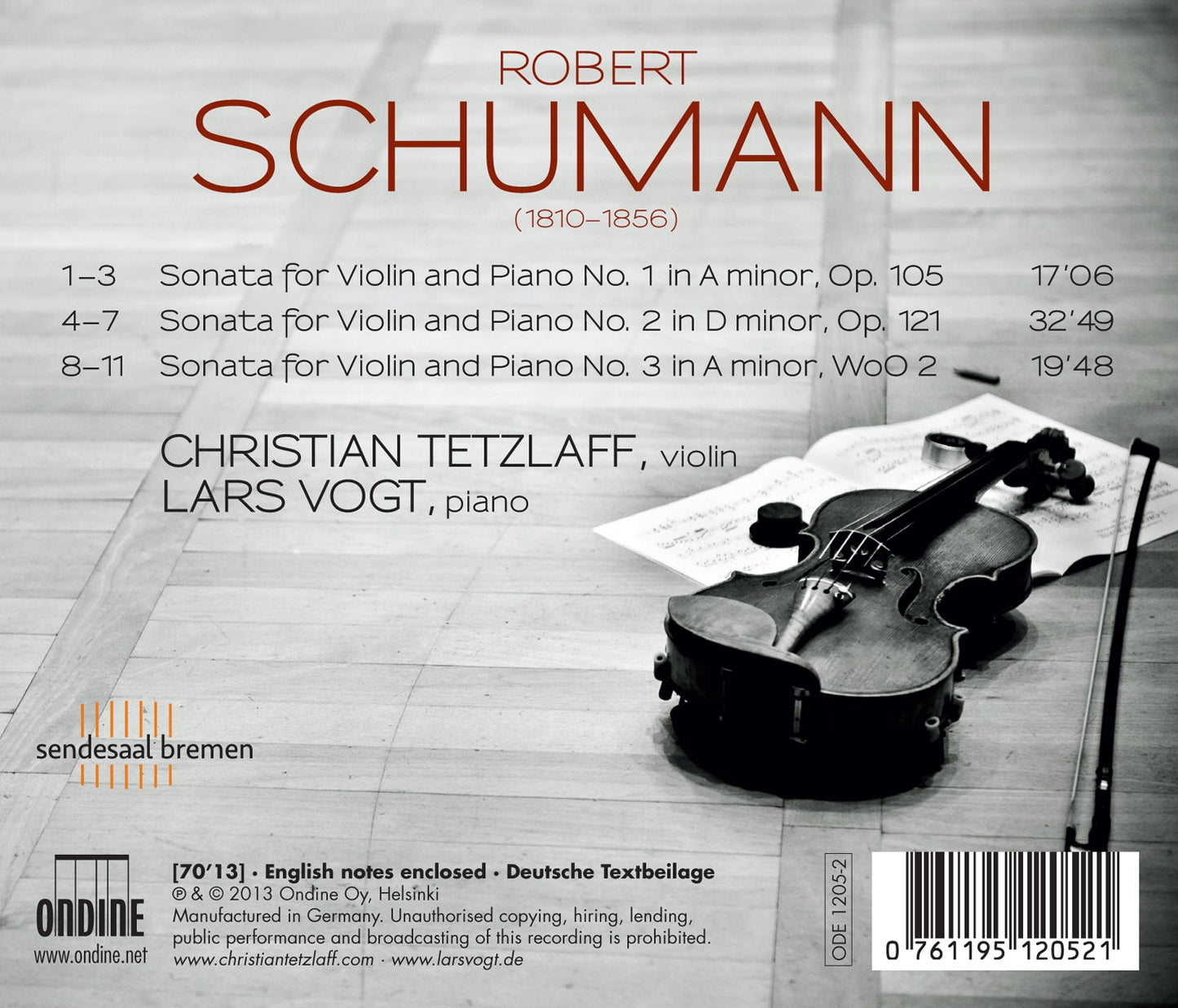 Schumann: Violin Sonatas