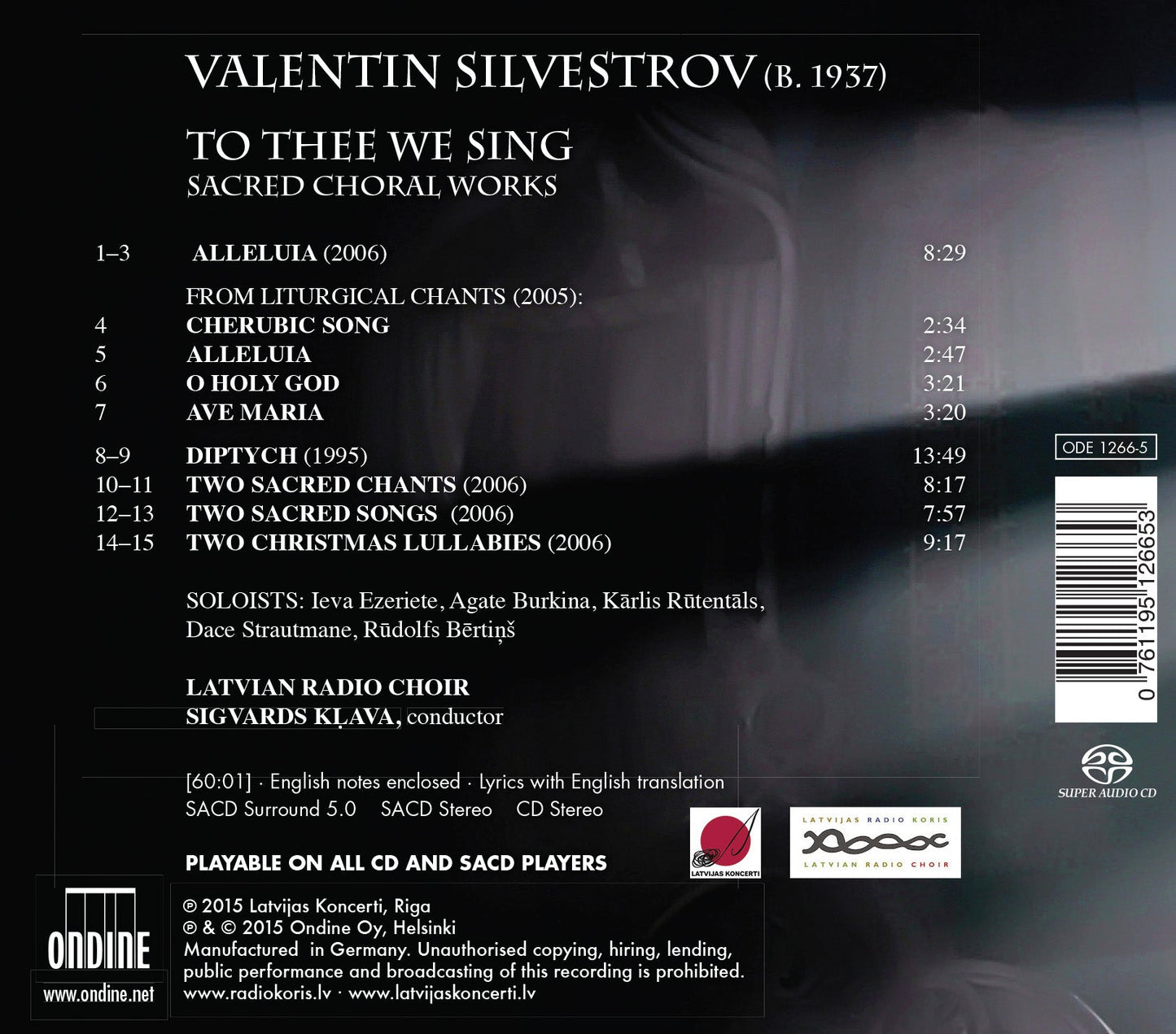 Silvestrov: To Thee We Sing